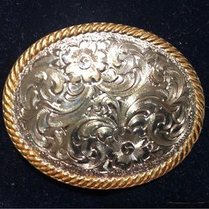 Montana Silversmith Engraved Western Belt Buckle.